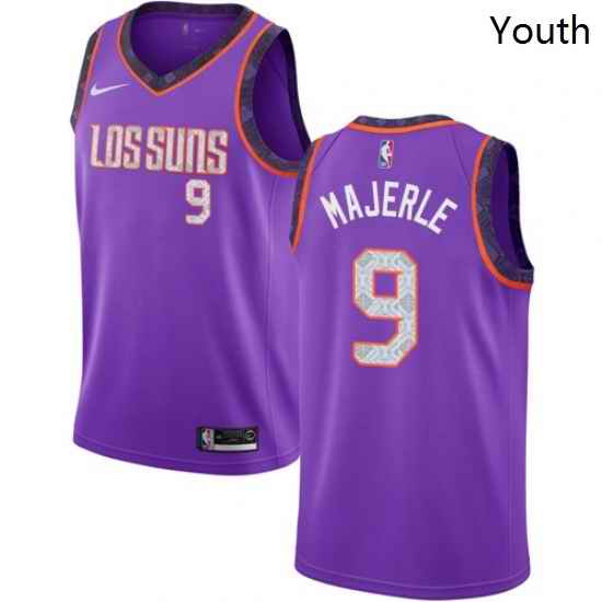 Youth Nike Phoenix Suns 9 Dan Majerle Swingman Purple NBA Jersey 2018 19 City Edition